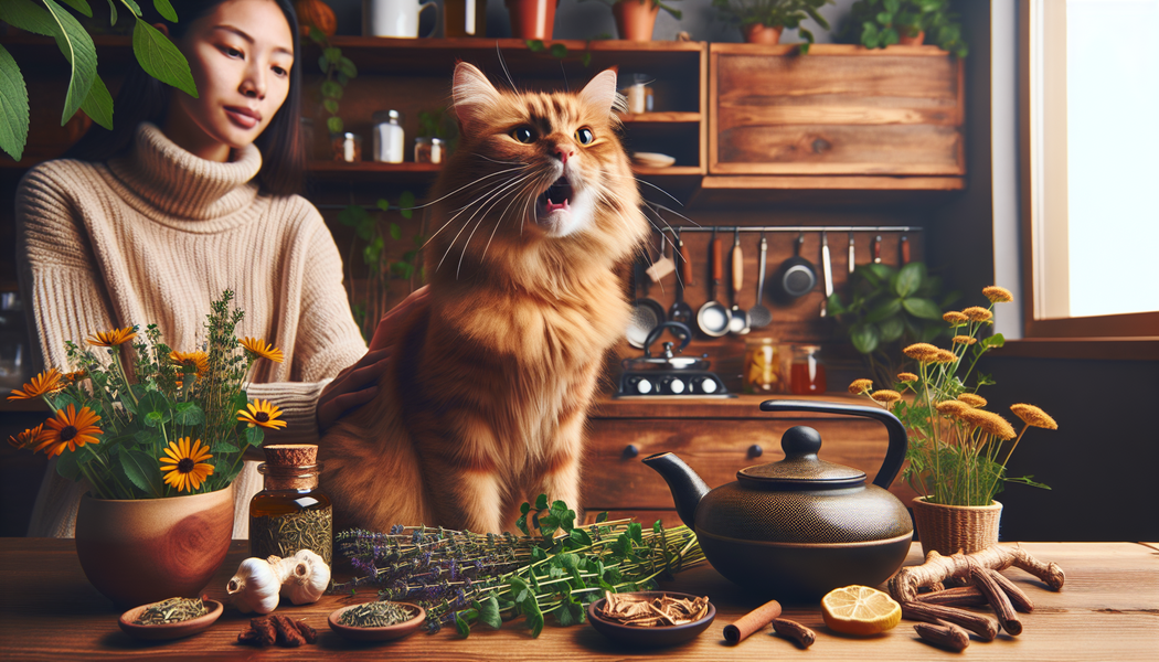 Katze von anderen Tieren fernhalten, um Ruhe zu gewährleisten - Hausmittel für heisere Katzen